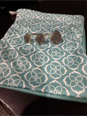 Kendra Scott Gold Druzy Triple Ring